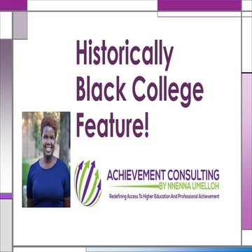 Historically Black College Feature!
