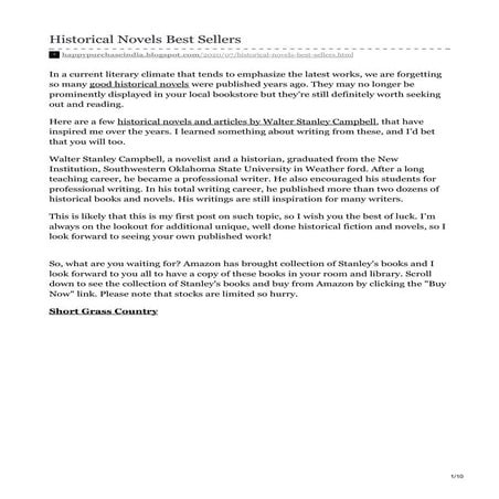 Historical novels best sellers