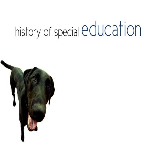 Historical overview of special education in the usa  1800 present