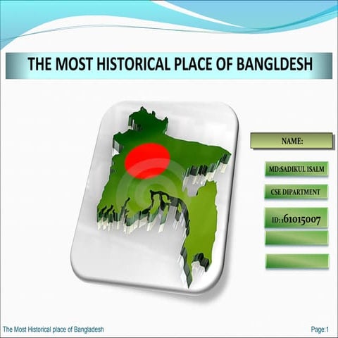 Historical place in bangldesh presentation
