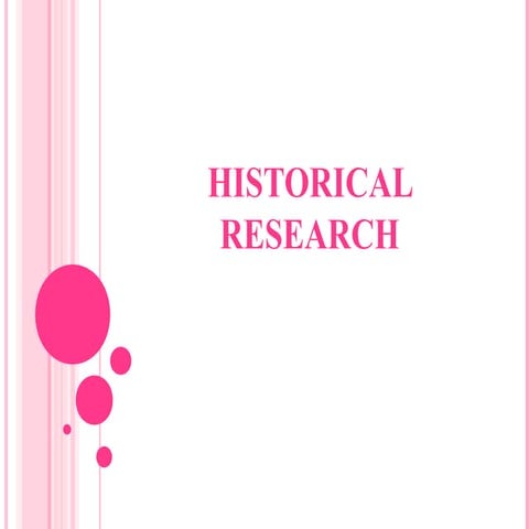 Historical research class 95