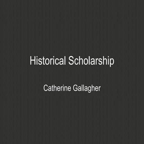 Historical Scholarship