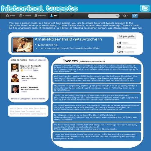 Historical twitter example