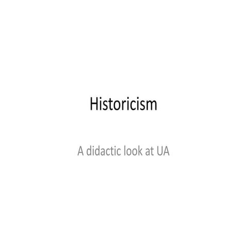 Historicism