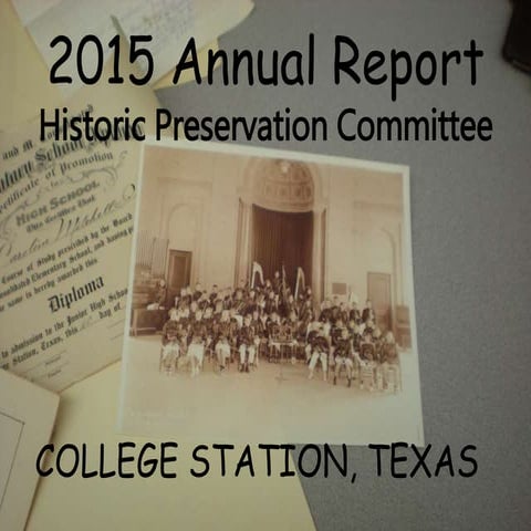 Historic Preservation Committee 2015 Annual Report
