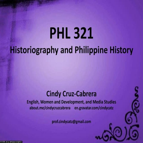 Historiography and Philippine History