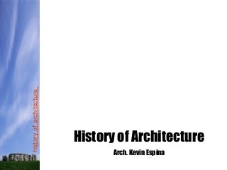 History of arch.