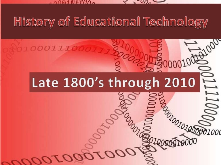 History of educational technology