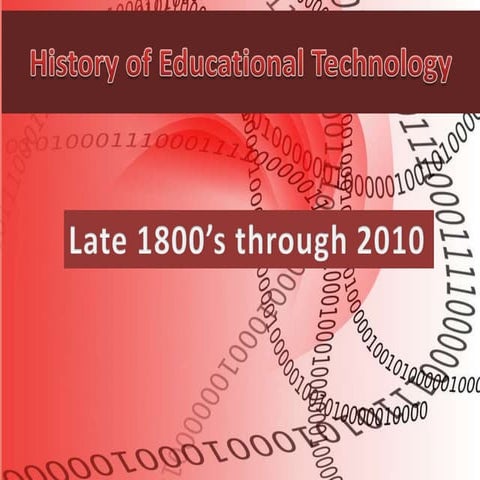 History of educational technology