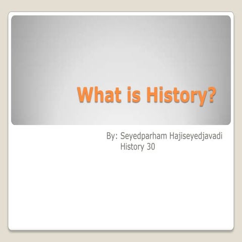 History   assignment 1