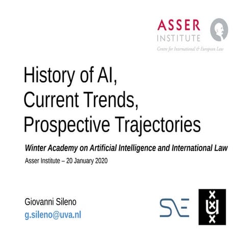 History of AI, Current Trends, Prospective Trajectories
