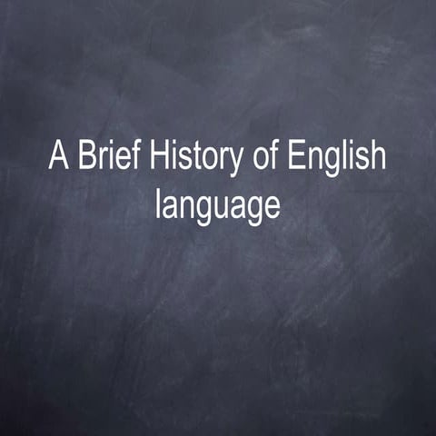 History of English Language