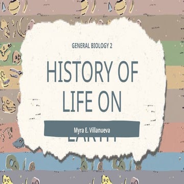 History-of-Life-on-Earth in General Biology