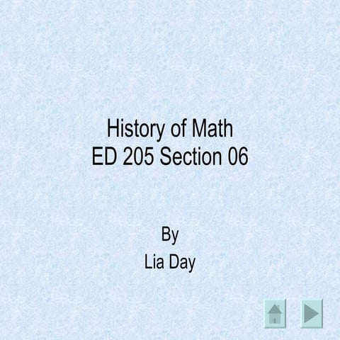 History Of Math | PPT
