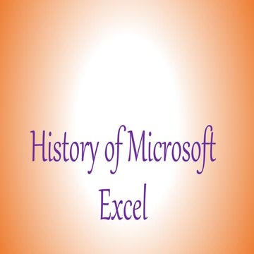 History-of-Microsoft-Excel-Discovery, Wh