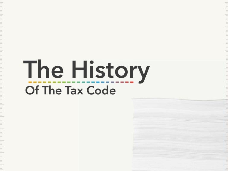 The History of Taxes