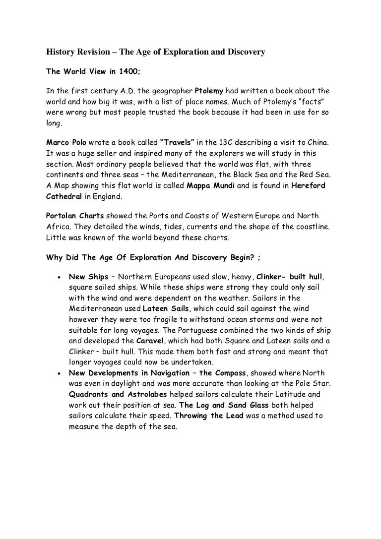 European exploration essay picture