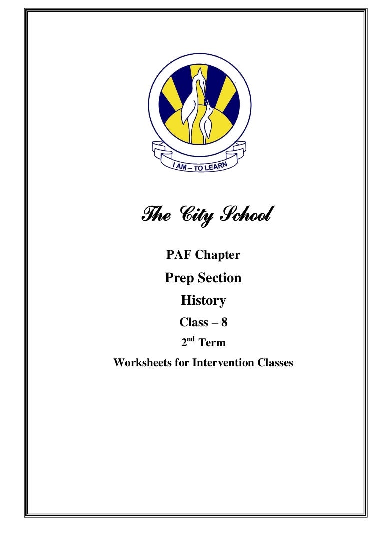 history worksheet for intervention classes grade 8 2nd term pdf