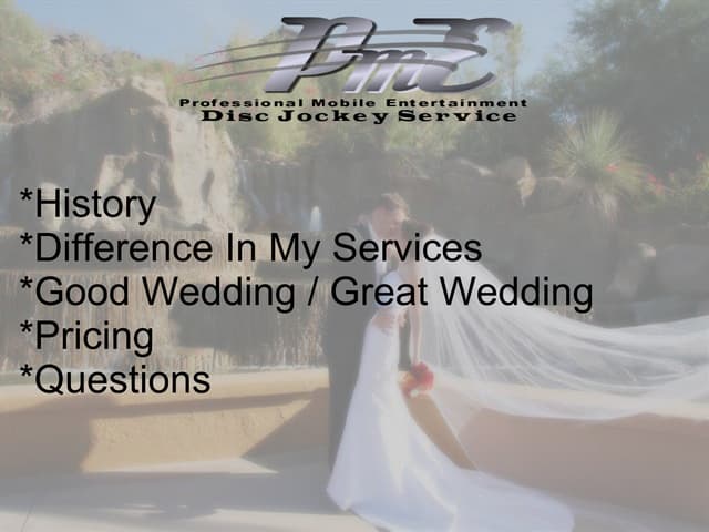 PME DJ Service Presentation