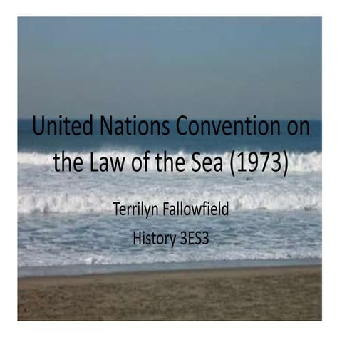 United nations convention on the law of the | PPT
