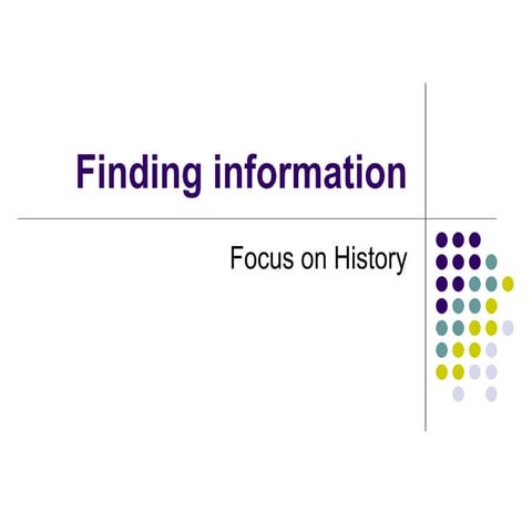 Historical Abstracts and JSTOR | PPTX