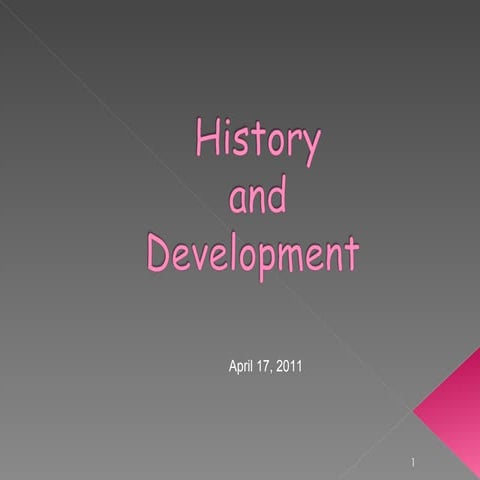 History and development