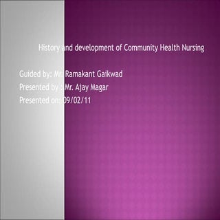 History and development of Communit...