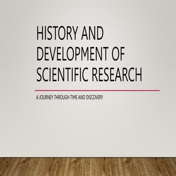 History and Development of Scientific Research Makhmudov .U M22-09 NGJ Sobiro...