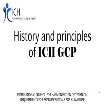 Brief Introduction to ICH E6 (R3) guidelines | PPTX