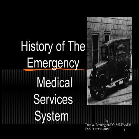 History of EMS