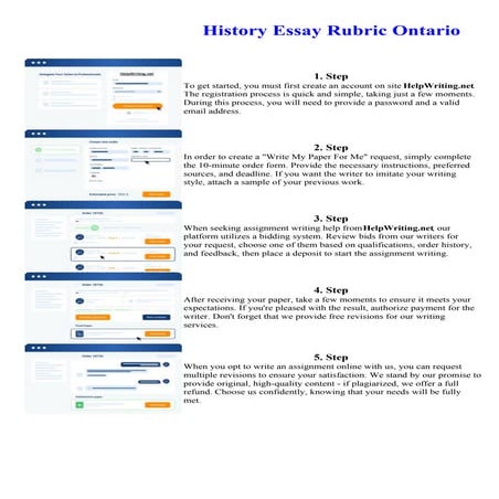 History Essay Rubric Ontario. Online assignment writing service.