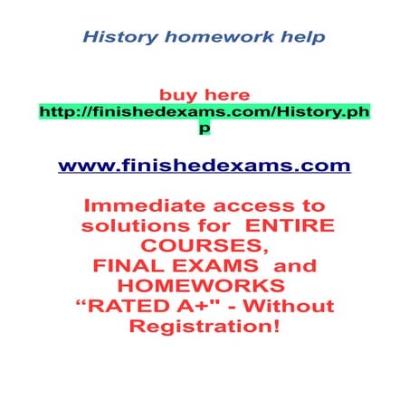 History homework help