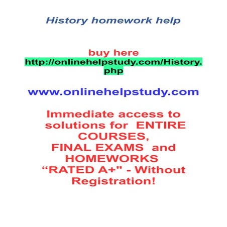 History homework help