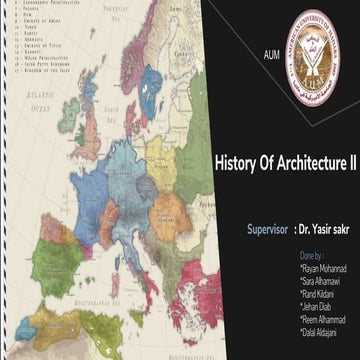 History of architecture ll 