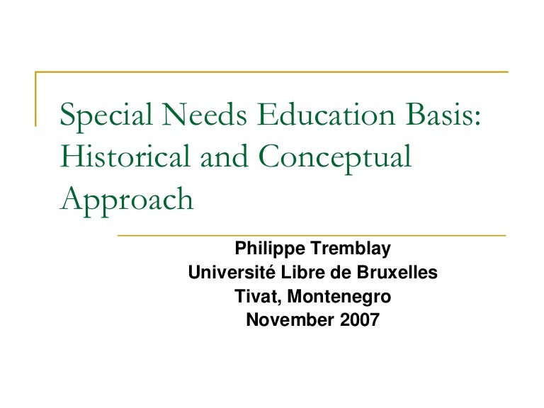History Inclusive Education