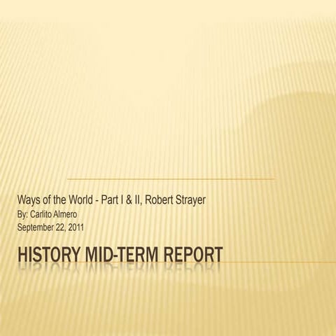 History mid term power point 09-2011