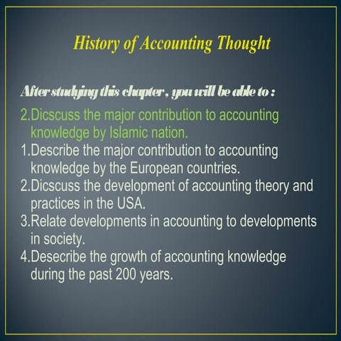 History of accounting | PPTX