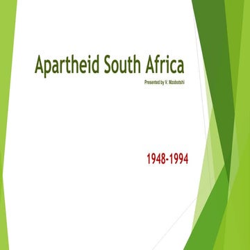 History of apartheid in south africa