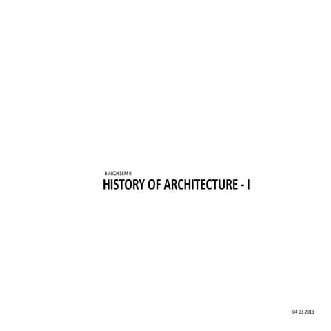 history of architecture