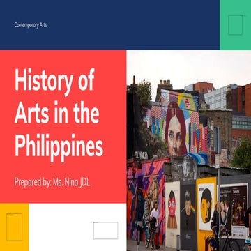 History of Arts in the Philippines