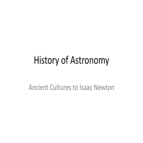 History Of Astronomy (Complete)