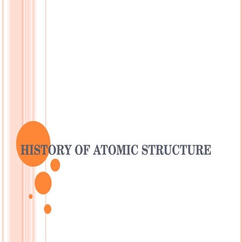 History Of Atomic Structure   Pisay Version