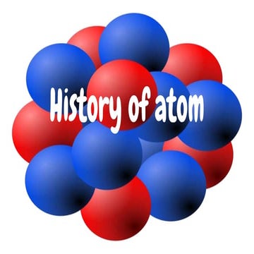 History of atoms
