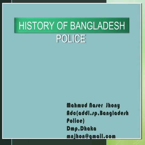 History of bangladesh police
