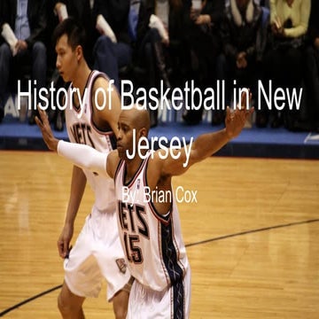History of basketball in new jersey 