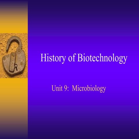 History of biotechnology 1