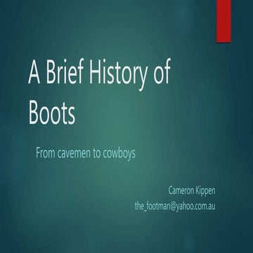 History of boots | PPTX