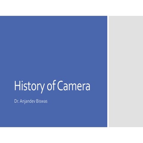 History of camera