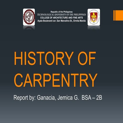 History of carpentry