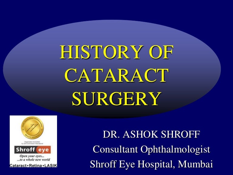 History of Cataract Surgery